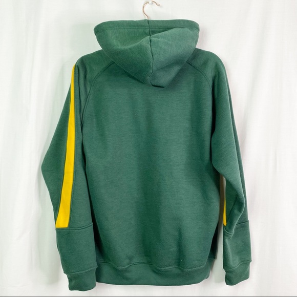 Vintage Y2K Baylor Bears Collegiate Hoodie Sweater Medium Green Yellow - Picture 6 of 9